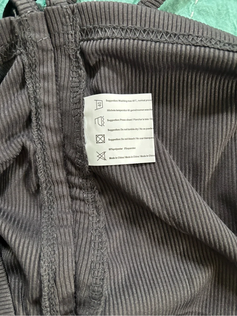 Ekouaer Grey Crop Sleep Tank 2XL Side Tie Lounge Coquette Y2K Sleepwear NWT - Picture 4 of 4